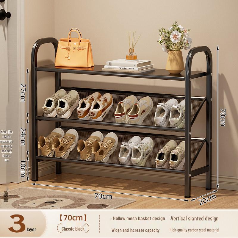 Compact Multi-Tier Shoe Rack for Entryways, Space-Saving Shoe Cabinet for Dorms and Small Rooms