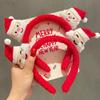Christmas gift plush reindeer headband cute Santa Claus headband children's holiday performance hair accessories decoration