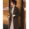 Sishui Nianhua Women's Elegant Mid-Length Wool Coat