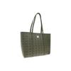 MCM Toni Logo Print Color Block Design Tote Bag Women Tote Bags Green MWPFAMT07K8001