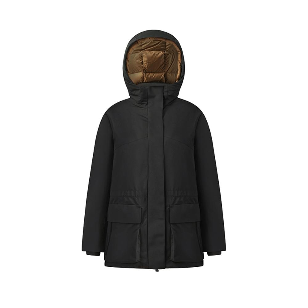 FILA Golf Series Trendy Fashion Simple Casual Sports Versatile Warm Comfortable Hooded Goose Down Jacket Women outerwear A11W545908FBK