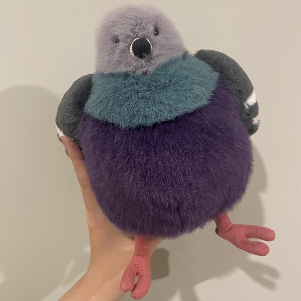 Kawaii Fat Pigeon Plush Toy Cartoon Cuddly Bird Doll Xmas Gift Doll Adorably Stuffed Animal Birthday Gifts Girl