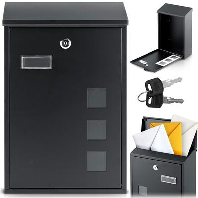 Mailbox 39x25.5x12 Cm Black HM-864