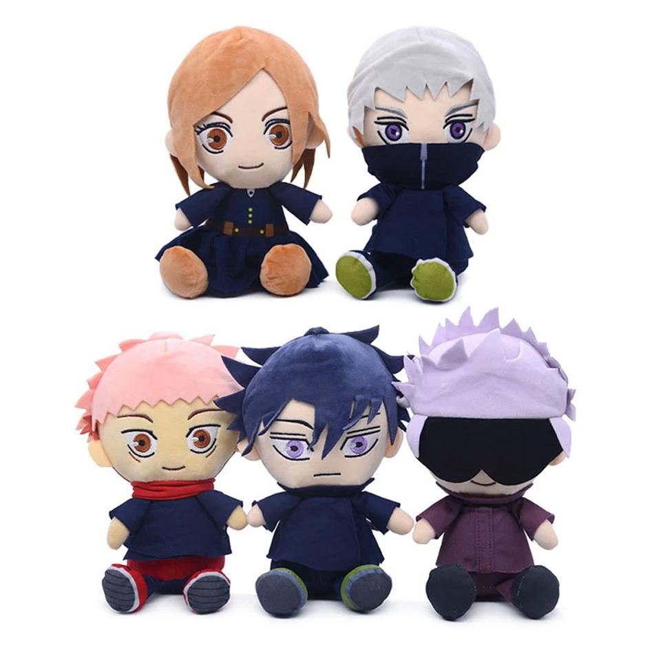 Jujutsu Kaisen Plush Satoru Gojo Fushiguro Megumi Itadori Yuji Inumaki Toge Anime Figure Stuffed Kawaii Doll Children's Gift Toy