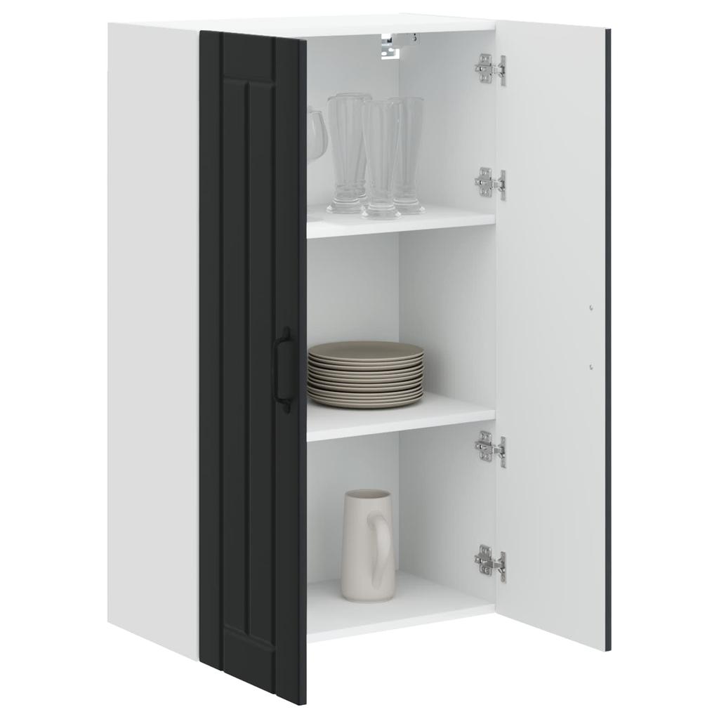 Wall Cabinet LUCCA Black 60 X 31 X 100 Cm Particleboard
