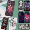 Oni Hannya Demon Mask Case For OPPO Reno 13 13F 12 11 F 8T 7 8 10 Pro OPPO Find X8 X6 Pro X3 X5 Lite Cover Funda