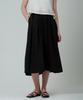 PINBLACK Pintuck Flare Volume Skirt Black