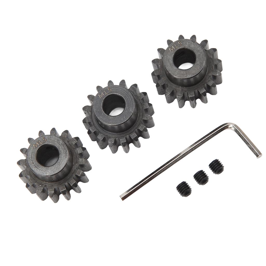 3pcs RC Car Gear Set 8mm Inner Hole Steel Car Motor Gear for 1 5 1 8 1 10 Model Car