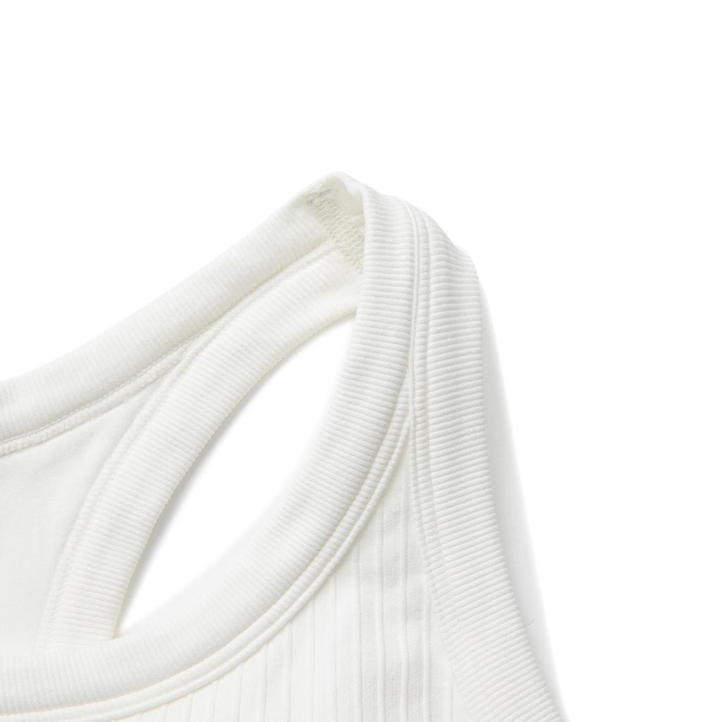 Li-Ning Fitness Series Sleeveless Compression Yoga Sports Tank Women Tops Off-White AUDV020-4