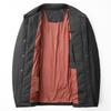 Mens Lightweight Down Jacket With Stand Collar Workwear Style 90% White Goose Winter Warm Business Casual Coat