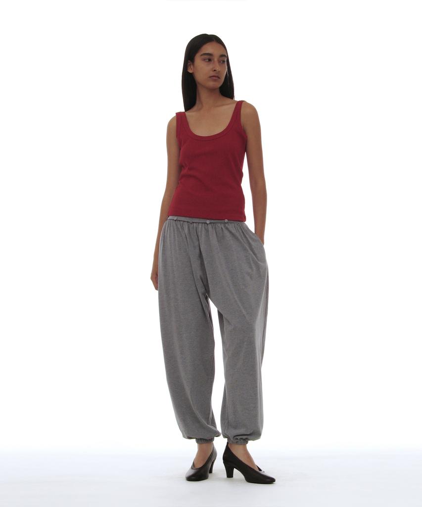 PARTIMENTO WOMEN Pwc Curtain Skirt Layered Harem Pants_Melange