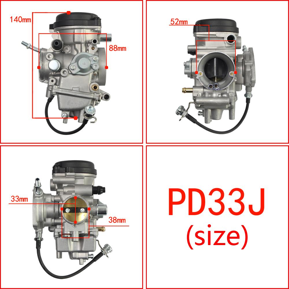 Carburetor Carb PD33J 33mm For YAMAHA KODIAK 450 YFM450 4X4 2003-2005 BRUIN 350 2WD 4X4 Motorcycle ATV Accessories PD33J