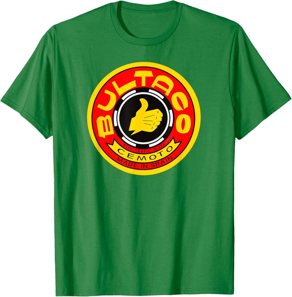 Vintage Bultaco Motorcycle Design TShirt 100 Cotton ONeck Short Sleeve Summer Casual Mens Tshirt Streetwear