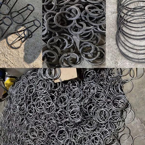 Okrągły pierścień żelazny ze stali nierdzewnej do akcesoriów do ogrodzeń z kutego żelaza