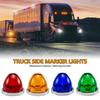 1Pc LED Truck Side Lights Watermelon Lights LED Turn Signal Emergency Lamp Trailer Side Marker Clearance Light 12V 24V for Car