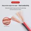 12V Dual-Core Red & Black Speaker/Light Wire for Home Audio
