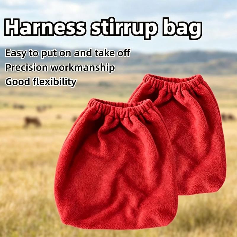Englische Steigbügelabdeckung für Pferdesättel, Steigbügeltasche aus Fleece zum Schutz vor Kratzern und Beschädigungen bei der Lagerung