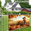 2D plane 1 piece of autumn harvest scarecrow pumpkin field rural autumn-themed background fabric party banner