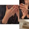Open Texture Rock Ring Women Modern Jewelry Fashion Decoration Ornament Gifts