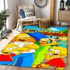 Tappeti Antiscivolo a Tema Mashup Simpsons Gta Vi - Arredamento per la Casa in Poliestere, Adatti per Camere da Letto, Soggiorni, Ingressi, Studi e Decorazioni