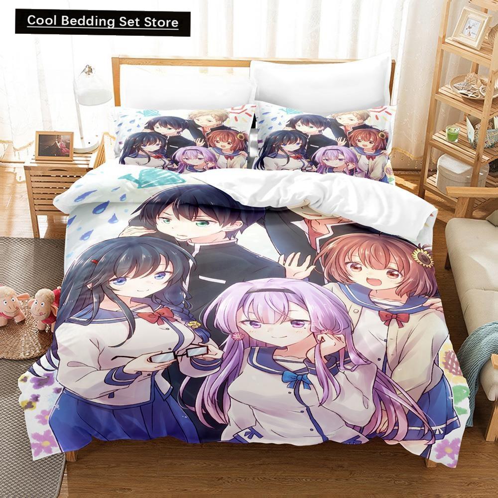 Anime Ore O Suki Nano Wa Omae Dake Kayo Bedding Set Single Twin Full Queen King Size Bed Set Adult Kid Bedroom Duvetcover Sets