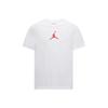 Logótipo Jumpman Casual Desportivo Gola Redonda Manga Curta Camiseta Masculina Tops Branco Ginásio-Vermelho CW5191-101