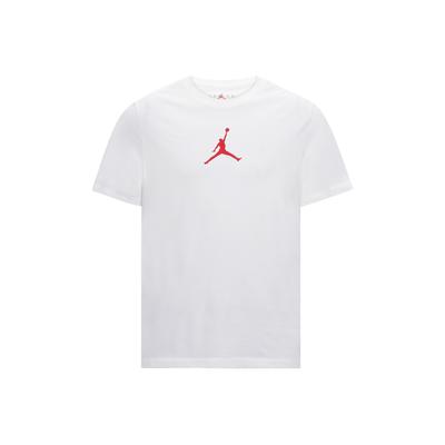 Jumpman Logo Casual Sports Crew Neck Short Sleeve T-Shirt Men Tops White Gym-Red CW5191-101