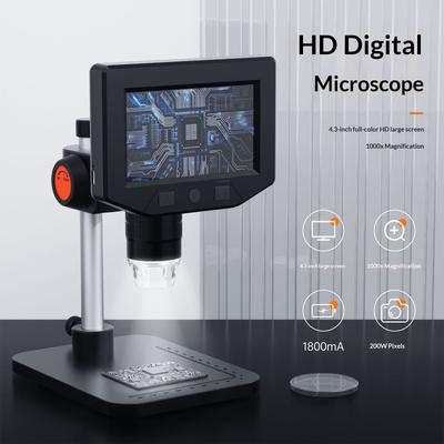 Portable Digital Microscope with Integrated LED Light Fast Charging for Field Work Educational Demonstrations