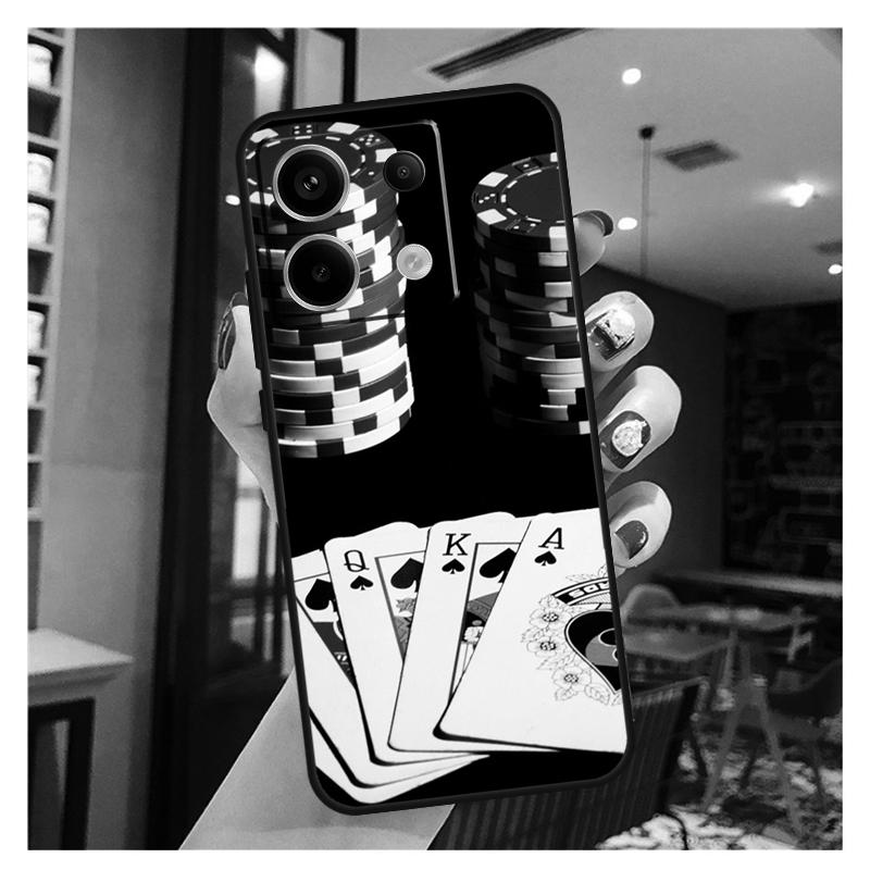 Las Vegas Casino Poker Case For Xiaomi Redmi Note 13 12 11 9 10 Pro 9S 10S 11S 12S Redmi 13 12 10C 12C 13C Coque