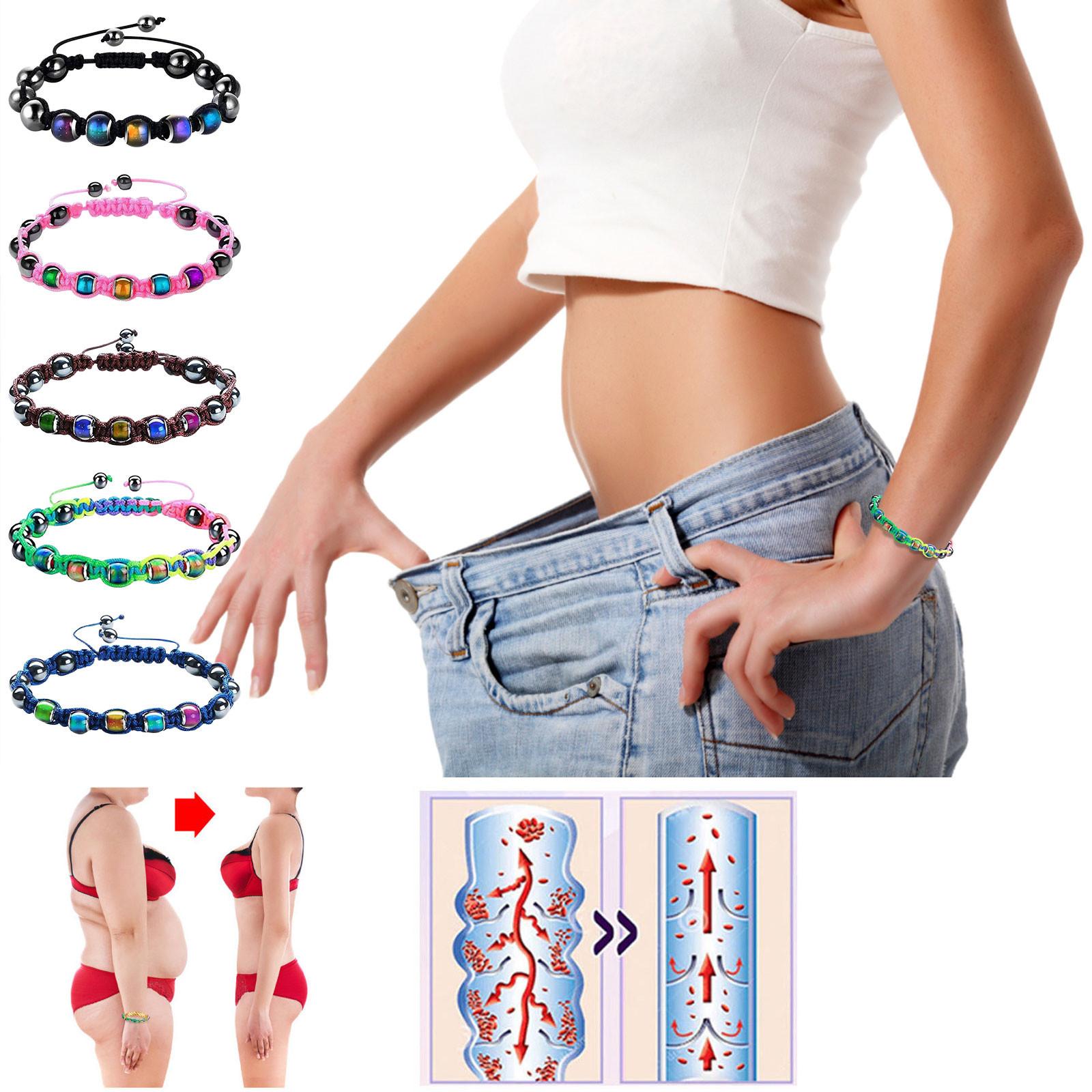 

Термохромная бусина Лимфа Исключает Примеси Браслет, Термохромный Бисер Тканый Браслет для Похудения