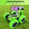 Remote Control Car, 4WD RC Cars with Double Sided 360 Degrees Tumbling and Rotating, 2.4GHZ RC Stunt Car with LED