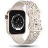 Engraved Strap For Apple Watch ultra 2 Band 44mm 40mm 45mm 49mm 41mm 42mm Leopard silicone bracelet iwatch series 7 se 6 8 9 10