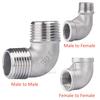 3/8"1/2" 1/4" Elbow 90/45 Degree Angled F/F Stainless Steel SS304 Female Male Threaded Pipe Fittings Reducer Plumbing connection