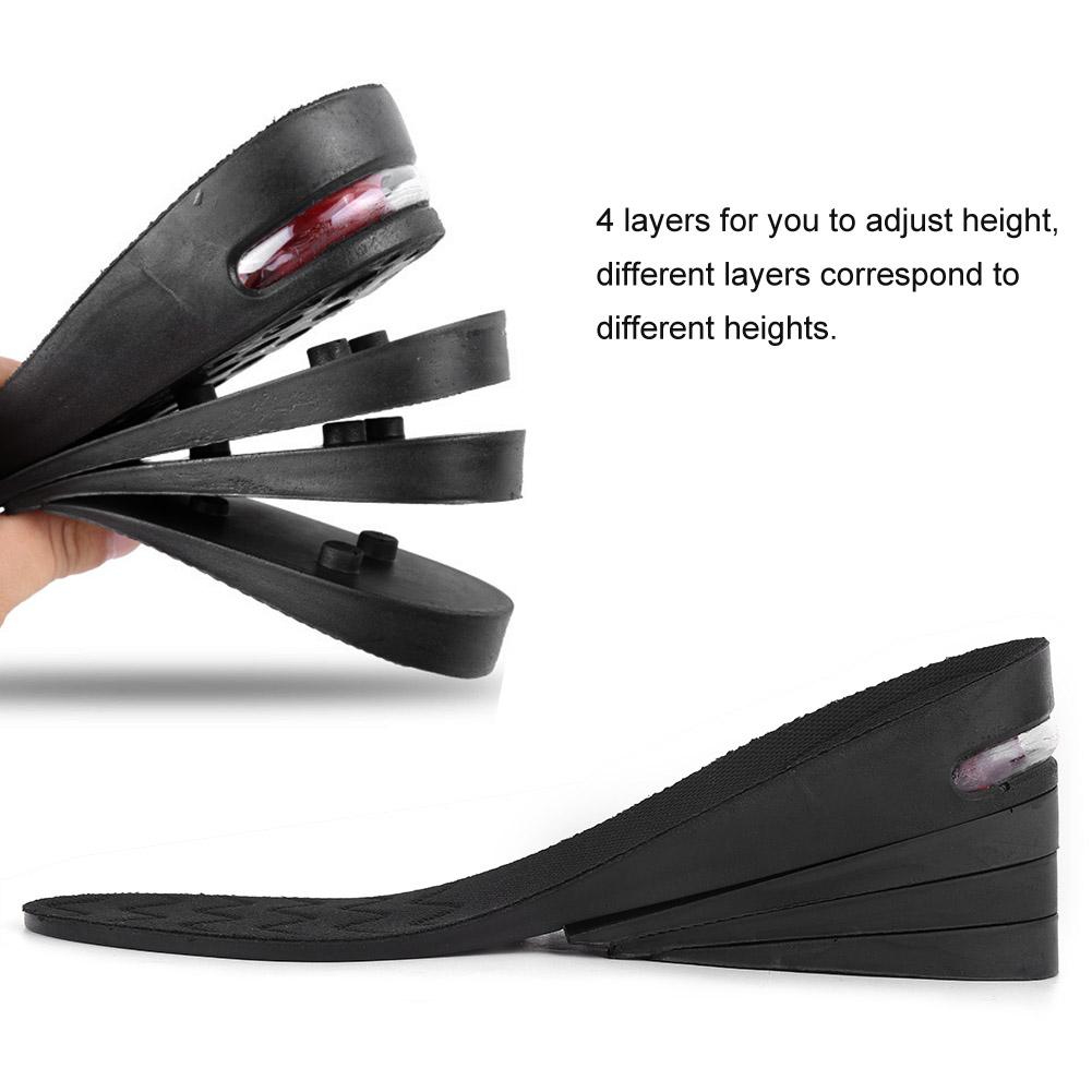 Height Increase Insoles Sport Shock Absorbing Heel Lift Height Taller Shoes Pad