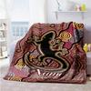 Gecko Customize Your Name Blanket Gift Customizable Blanket Warmthful Decor Versatile for Bedding Living Room Home Decor Office Chair