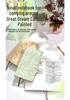 Fabric-Textured A6 Patterned Planner: Compact, Thickened Pocket Diary for Office and Business.