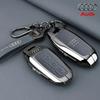 For Audi 8YFor Audi A3 A5L Q6 A6L A6 A7 Q7 Q3 Q5 New 2025 Accessories Zinc Alloy Car Smart Remote Key Case Cover Shell Holder Protector Fob