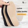 Footprint Premium Cowhide Latex Insoles: Shock Absorption, Deodorant, Super Soft, Anti-Fatigue, Sweat-Wicking for Sports.
