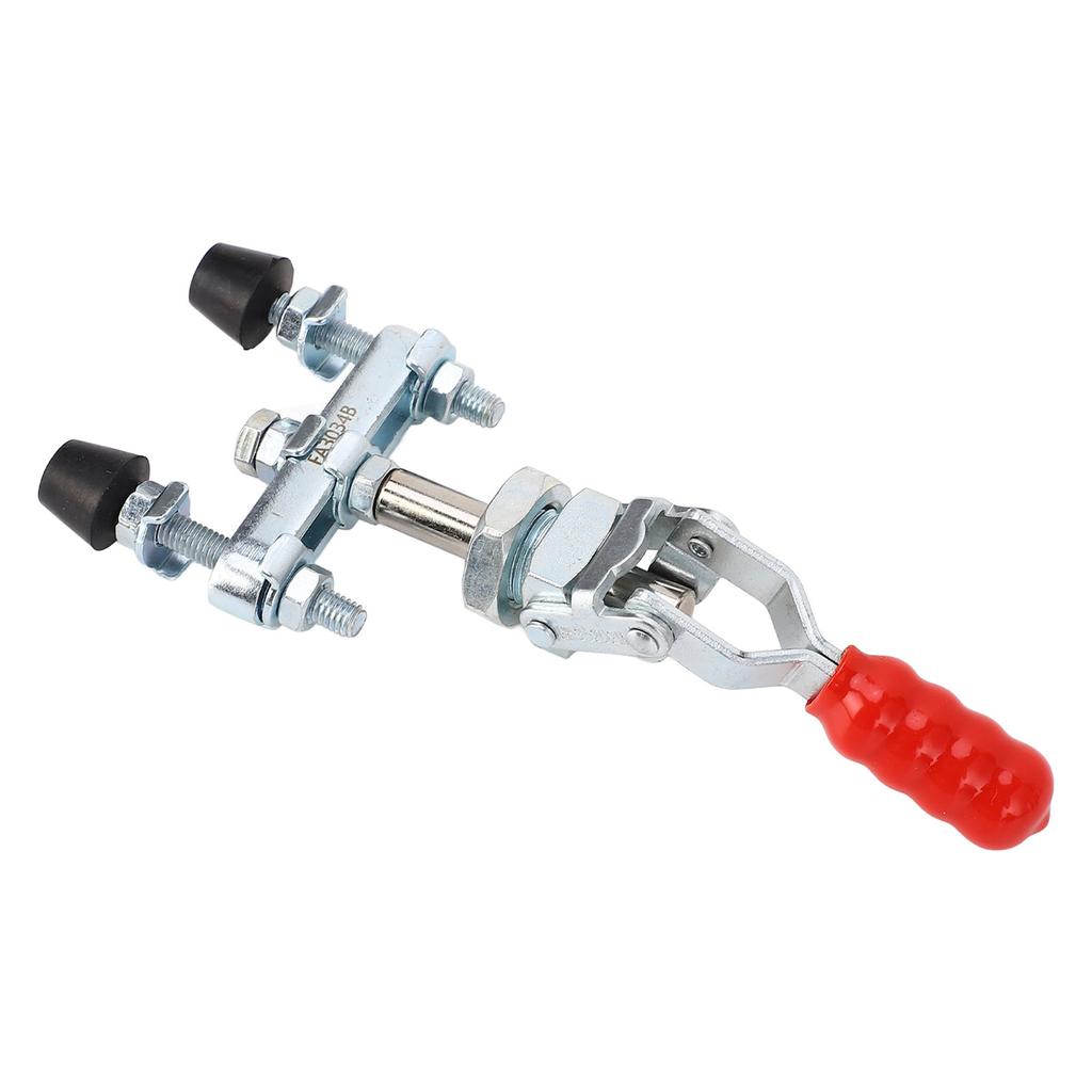 Push Pull Toggle Clamp with Flange Base Double Head Quick Release Clamp 91kg Holding Capacity 20mm