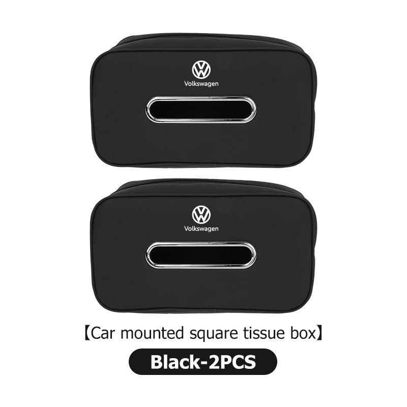 WET1 Car Tissue Box Seat Back Paper Towel Bag Tissue Storage Case For Volkswagen VW Scirocco Jetta Beetle Golf 4 5 6 Passat Polo B5