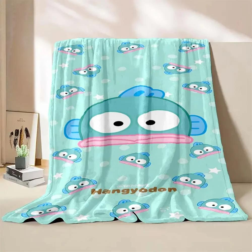 

Одеяло Hangyodon Sanrio Теплое Мягкое Пушистое Мультяшное Плед Взрослое Одеяло Диван Кровать Плед Одеяло для отдыха Дорожный лист Подарок для девочек# 75X95CM серый