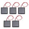 5Pcs  Solar Panel Power Supply Module Board with 30CM Red Black Line DC2V 150mA