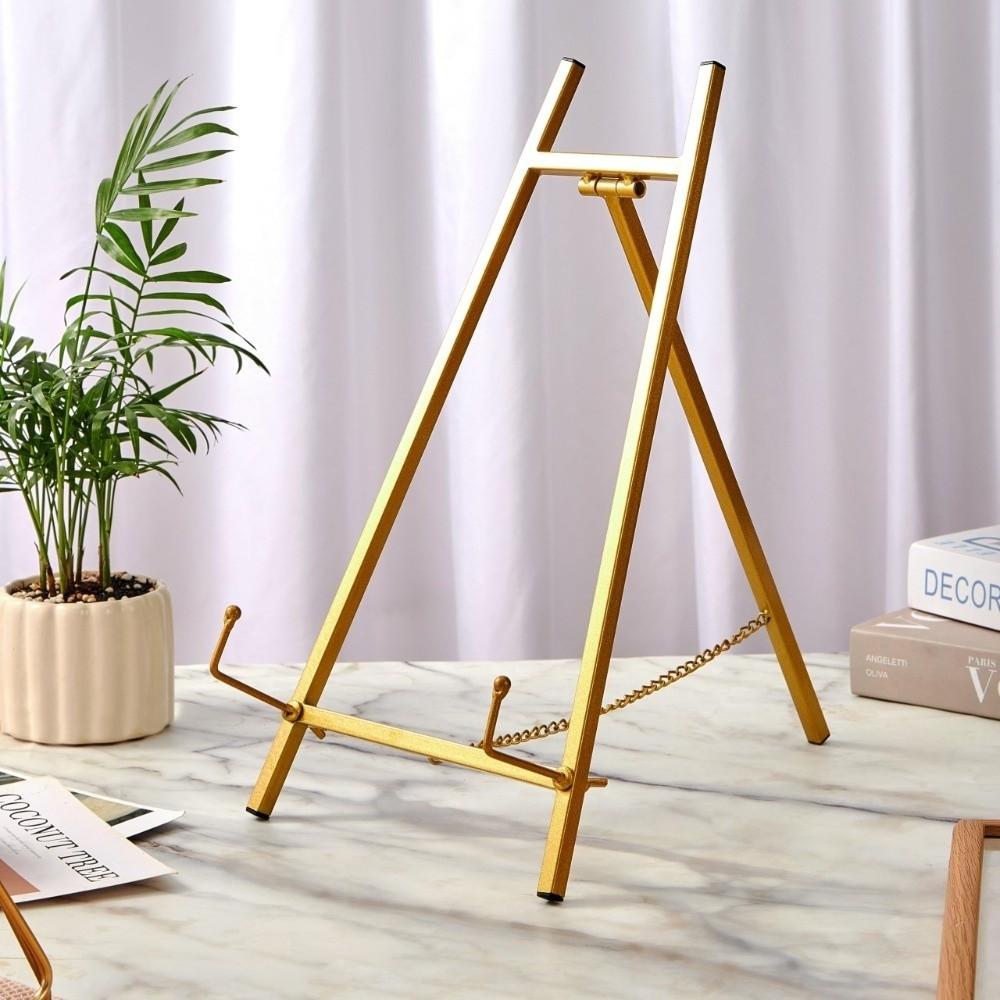 Elegant Easel Stand Metal Wedding Photo Display Rack Table Top Easel Stand  for Wedding Sign