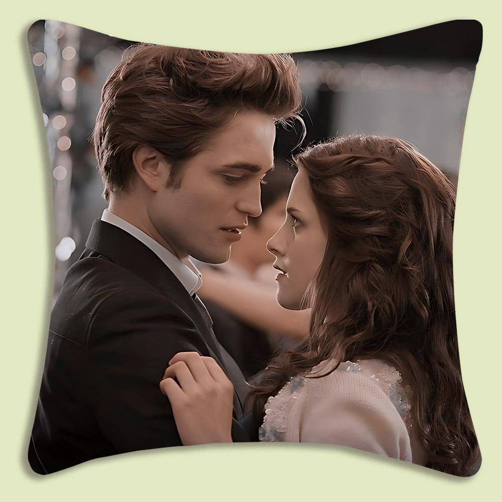 La Saga di Twilight Edward Cullen Copricuscini Moderni Cartoni Animati Divano Decorativo Casa Stampa Double-Sided Peluche Corto Cuscino Carino