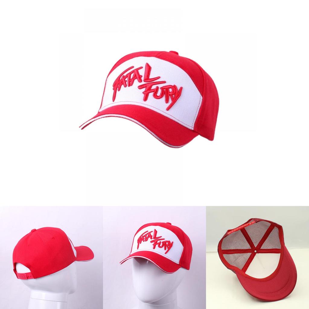 Fatal Fury Terry Bogard Vyšívaná Bavlněná Baseballová Čepice Hip Hop Styl
