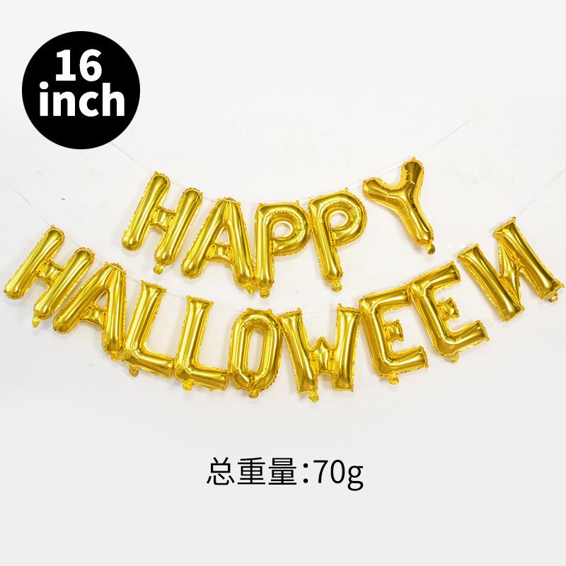 Halloween Party Aluminum Film Balloon Happy Halloween Happyhalloween Atmosphere Arrangement Alien