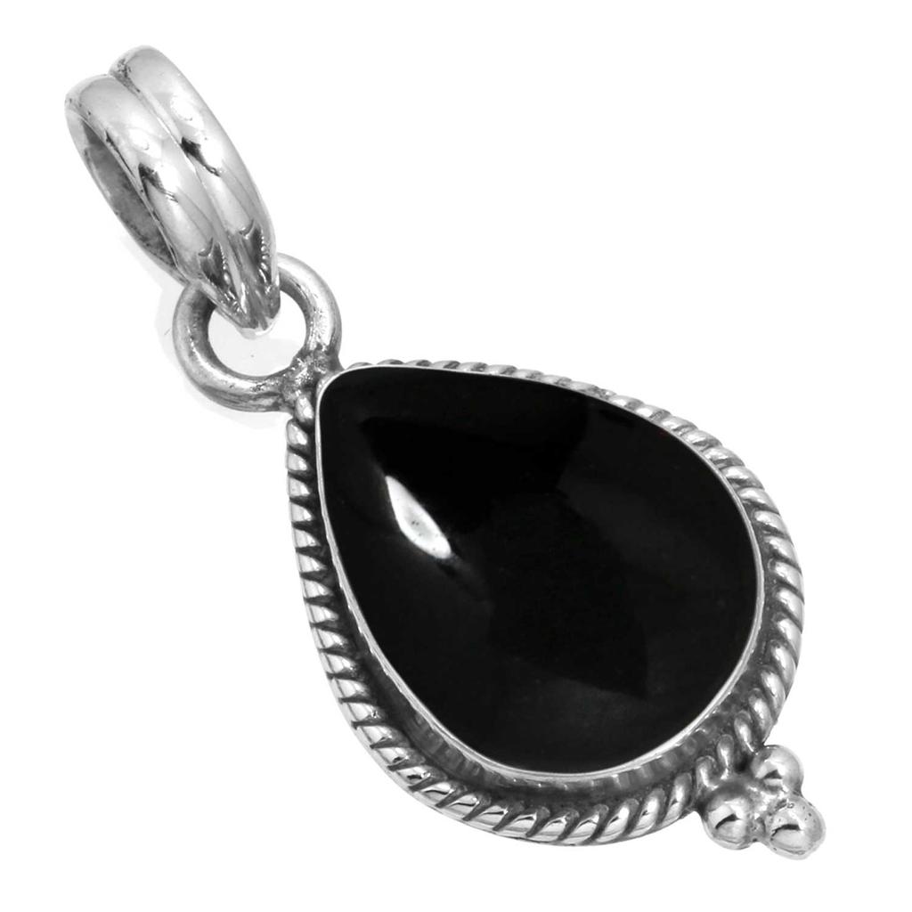 925 Sterling Silver Pendant Women Gemstone Handmade Jewelry Wedding Gift Amber Amethyst Black Onyx Carnelian Garnet Quartz Green Onyx Gold Stone