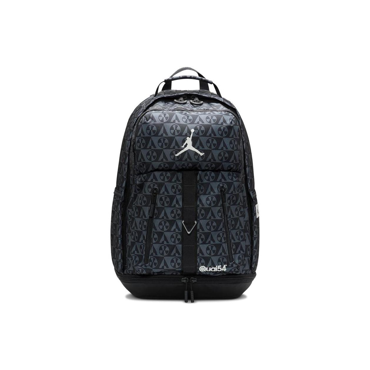 

Jordan Quai 54 Retro Streetball Style Large Capacity Polyester Backpack Unisex Backpack Black JD2433011AD-001 Jet Black,8/20 318*229*483mm