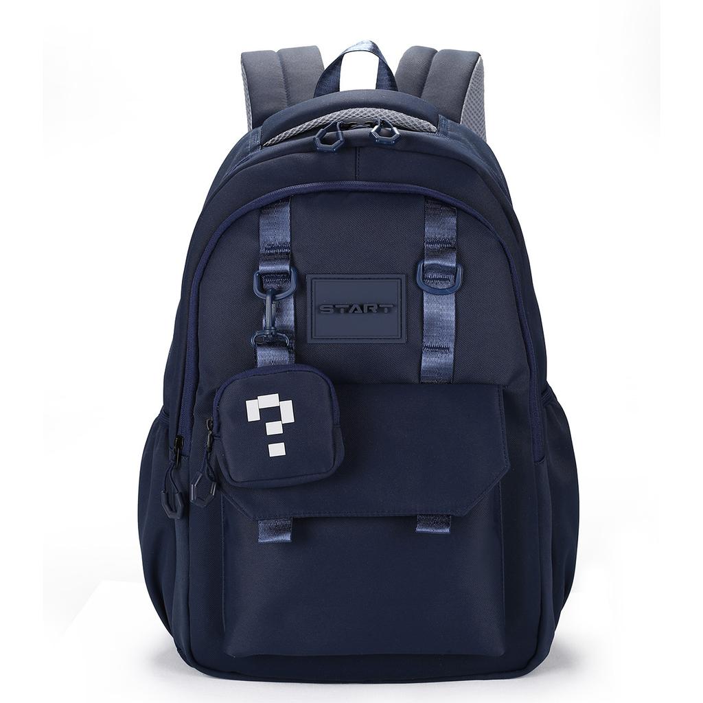 Schoolbag new large-capacity student backpack, trendy and fashionable backpack for men, for junior high, high school, and college students