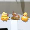 Adorable Cartoon Gourd Animal Figurine Lucky Resin Ornament Small Decor for Computer Monitor Edge Bedroom Desktop Gift